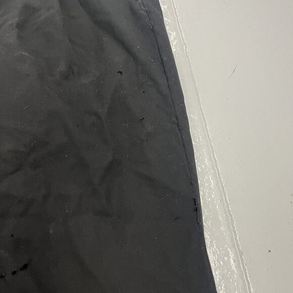 Vintage 60s Black Wool Flat Front Trousers 32x28 - Picture 3 of 6